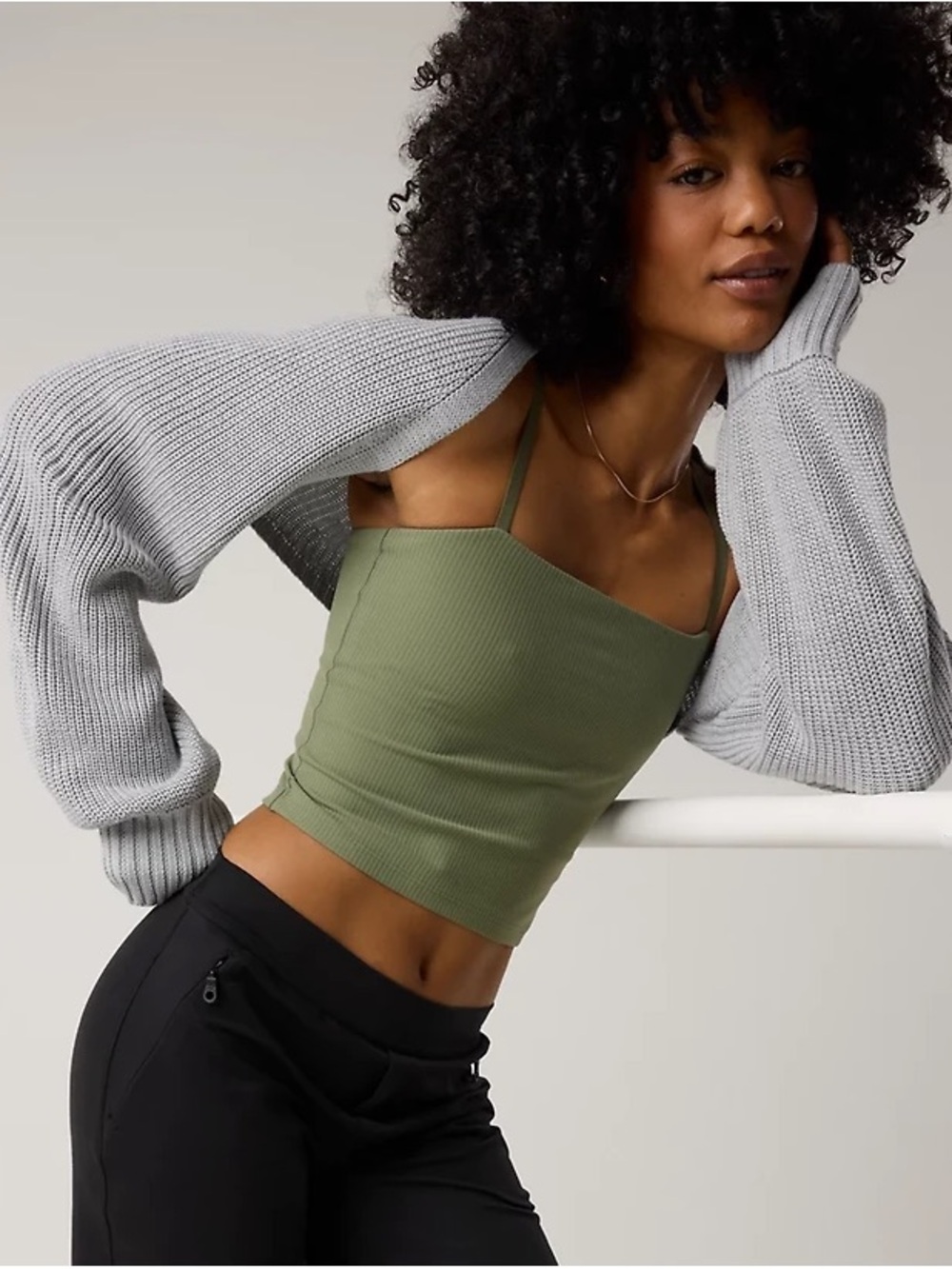 NWT Offline By Aerie Light Grey Sweater Shrug Size Medium